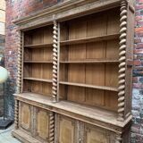 Huge oak display cabinet from the late 19th century