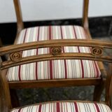 Lot de 4 chaises de salle à manger vintage en acajou