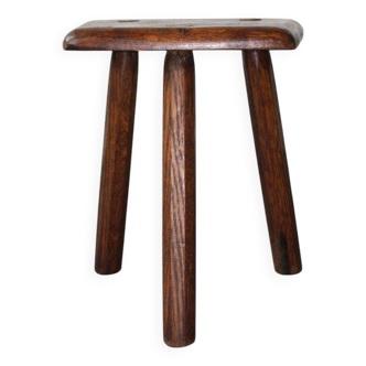 Tabouret brustaliste tripode, 50's.