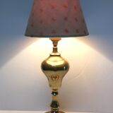 Solid brass lamp with star lampshade