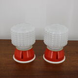 Pair of small table lamps, 1980