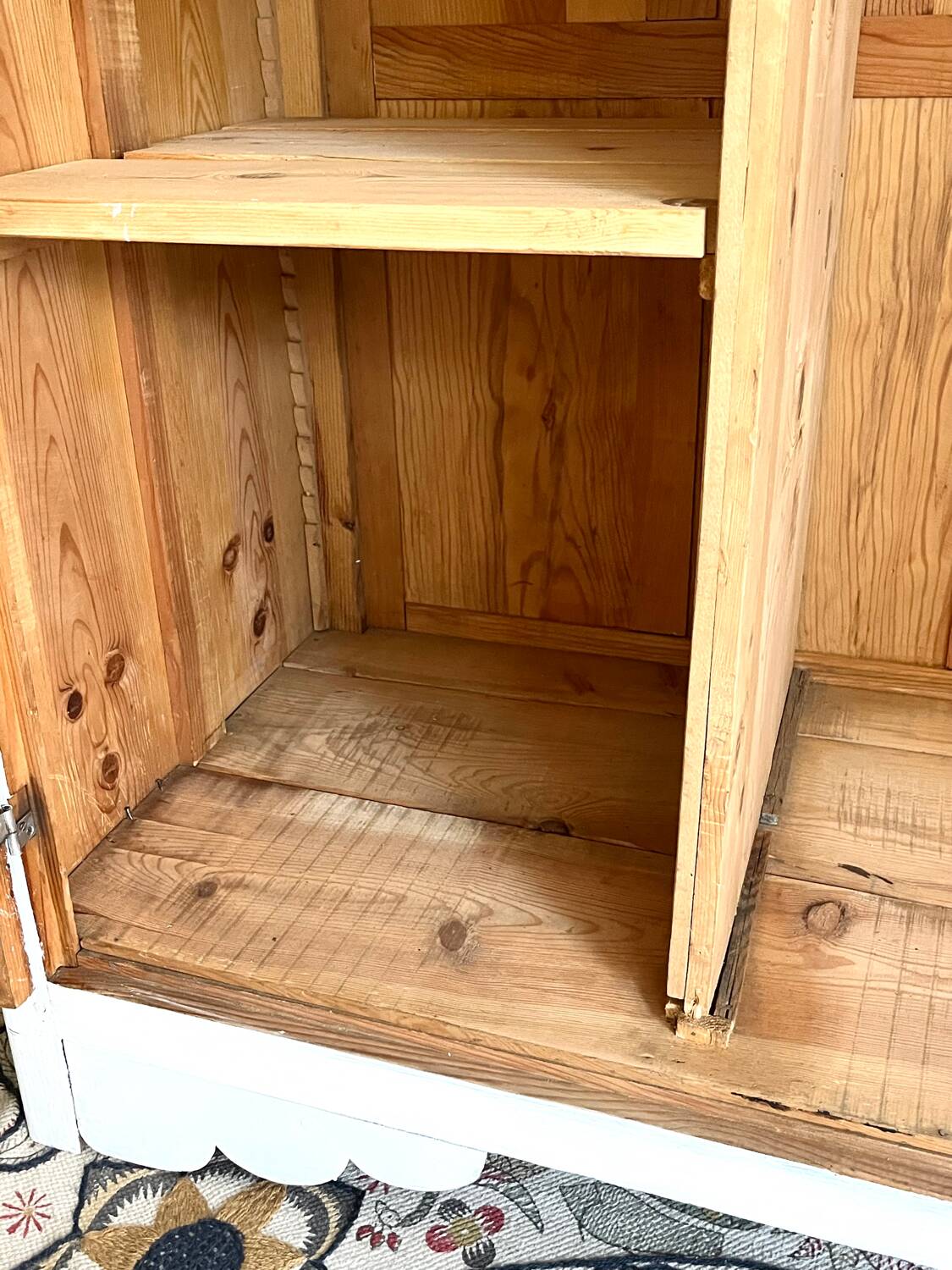 Parisian wardrobe made of solid wood