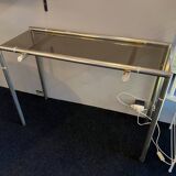 Vintage 60's steel bamboo style console