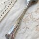 10 Vintage Rocaille Style Metal Soup Spoons