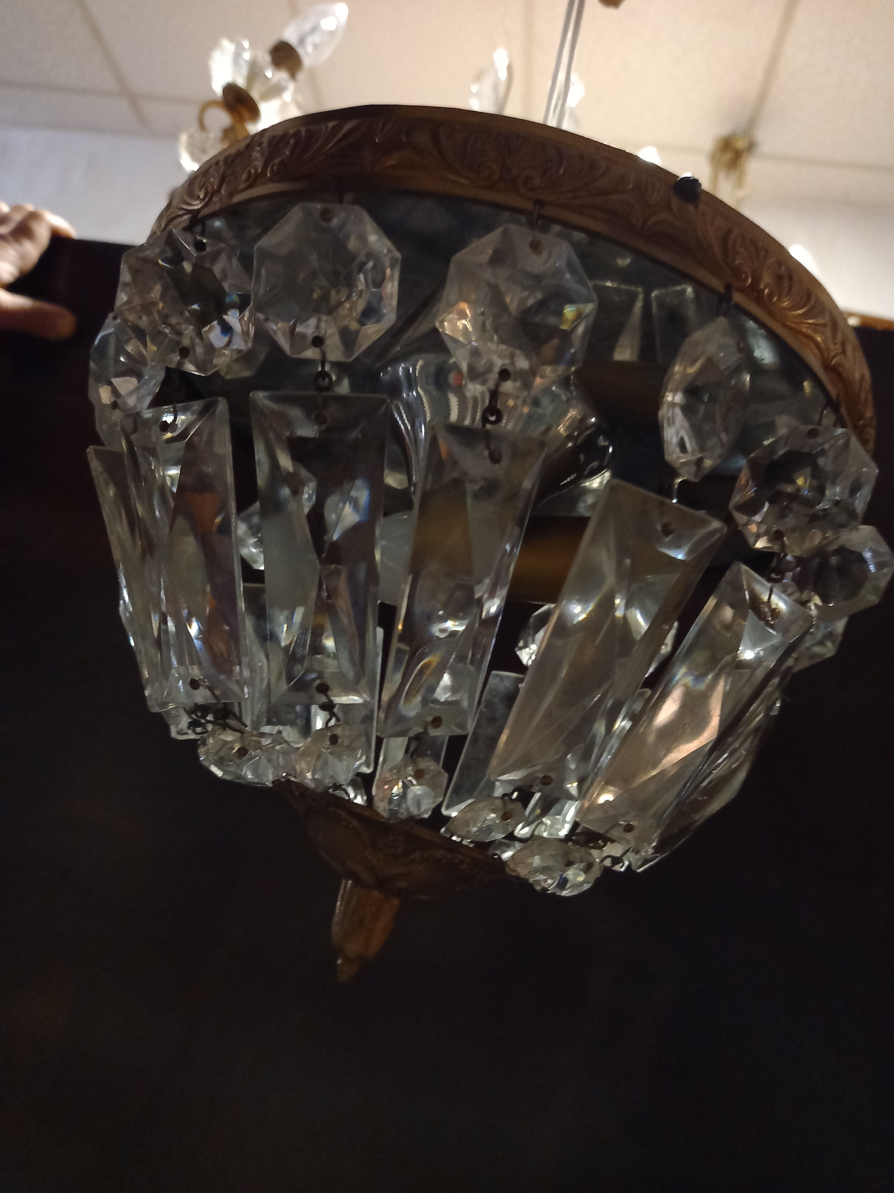 Plafonnier en cristal