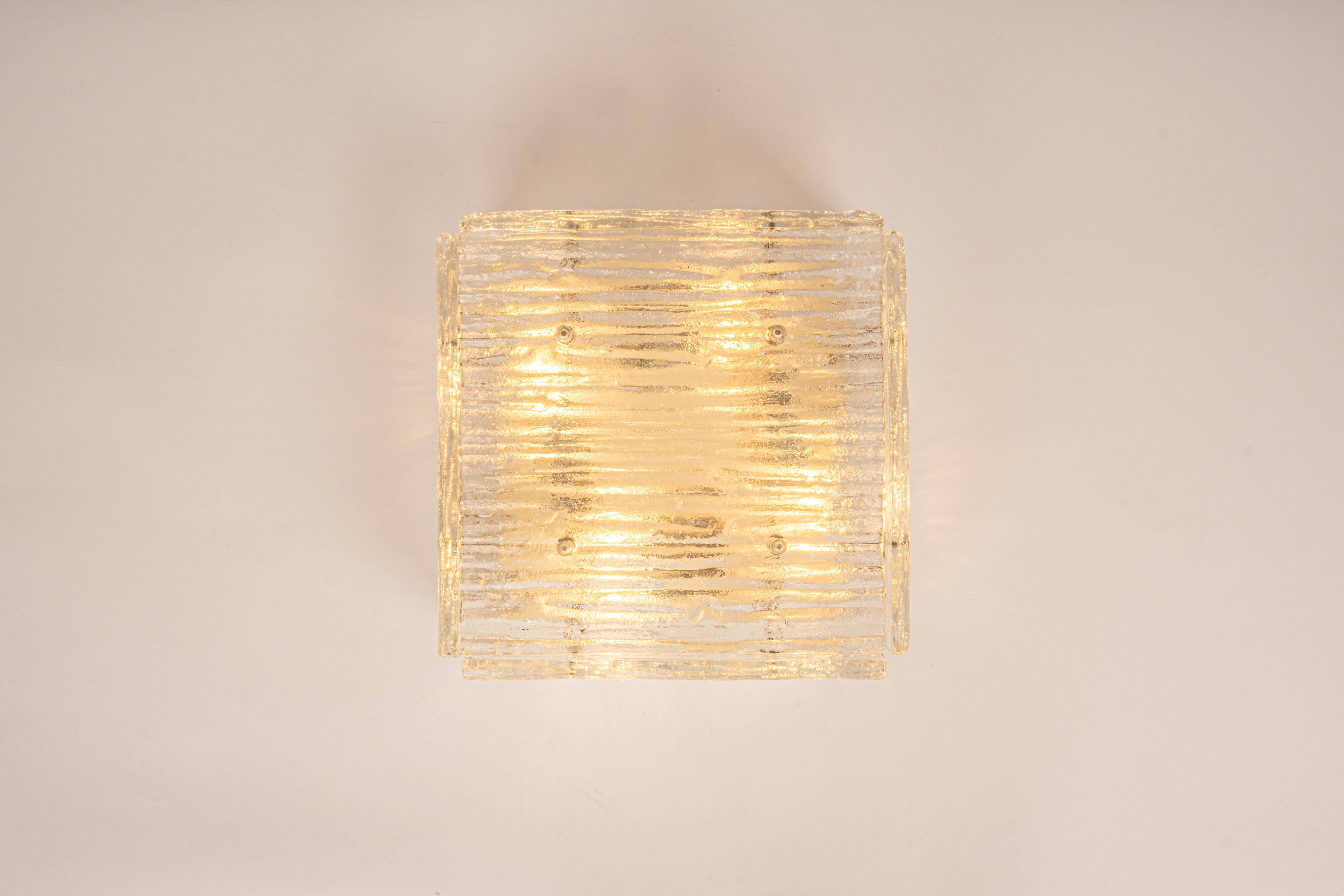 Plafonnier en verre de Murano par Kalmar, Autriche, années 1960
