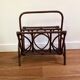 Vintage rattan magazine rack