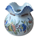 Pocket tray in the shape of a cornucopia, Rouen decoration, French ceramics.