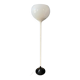 Vintage white floor lamp in Guzzini Space Age Mid-Century style