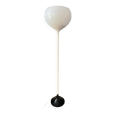 Lampadaire vintage blanc style Guzzini Space Age Mid-Century