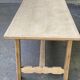 Renovated farmhouse dining table in raw wood 200cm 20th century