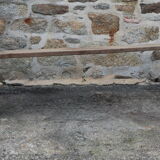 Pair of large solid wood benches XIXth