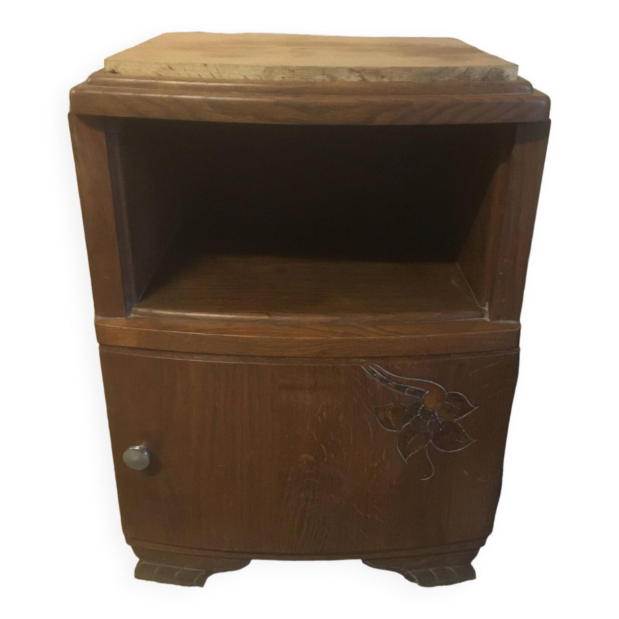 Oak bedside table from the 1930s/1940s.