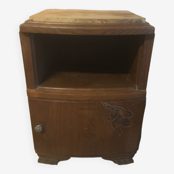 Oak bedside table from the 30s/40s