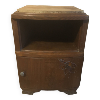 Oak bedside table from the 30s/40s