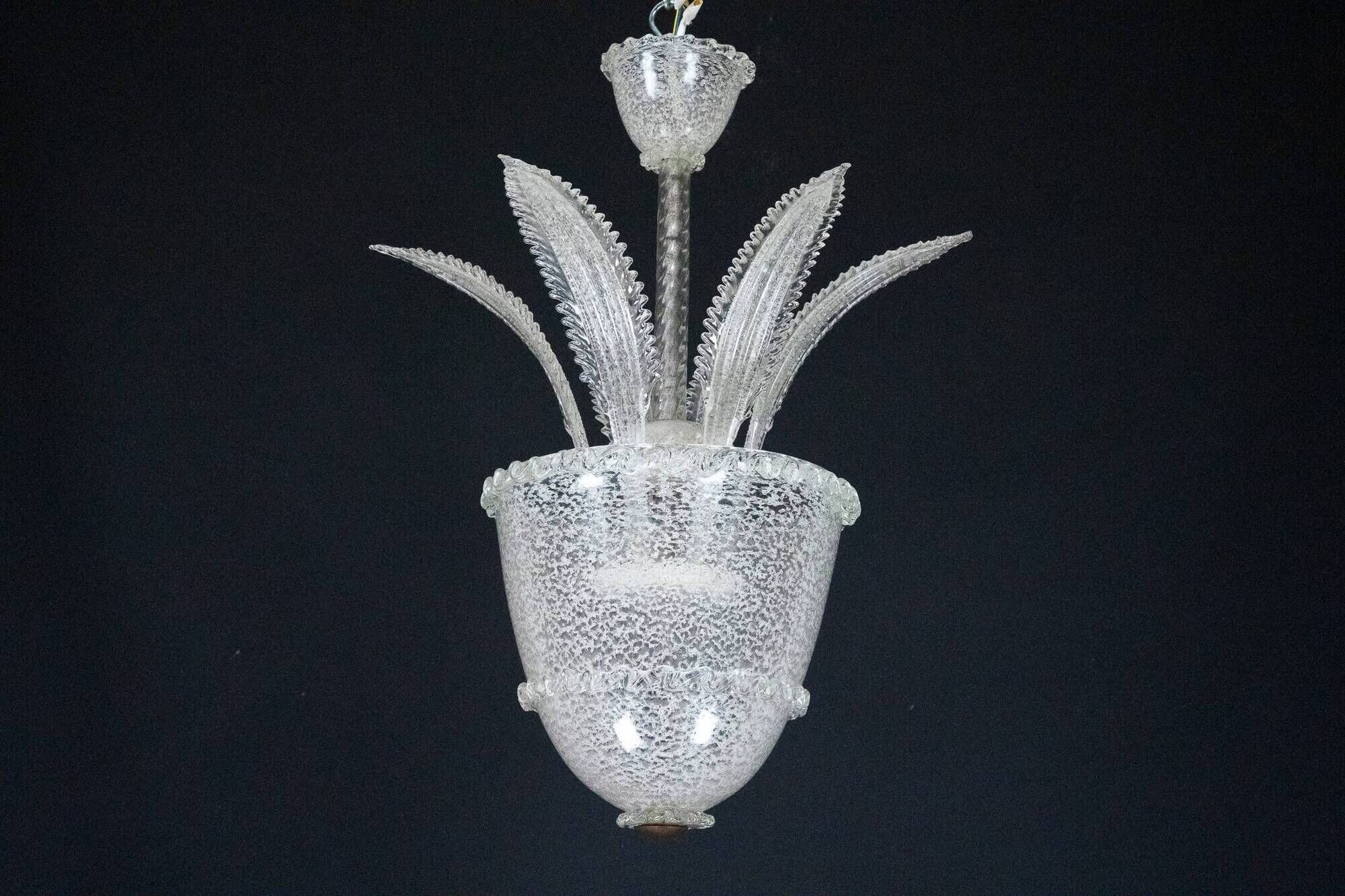 Vintage Italian Murano Glass Chandelier from the 1930s