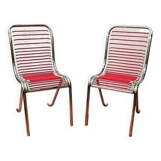 Pair of vintage Michel Duffet chairs