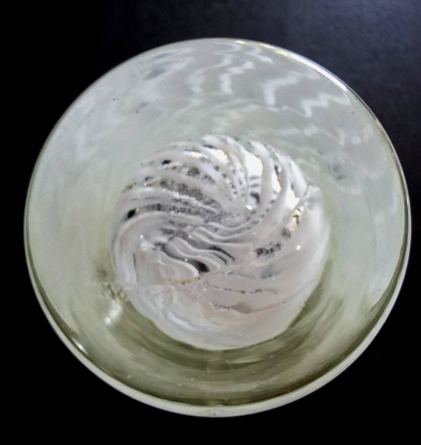 Contemporary vase sulphur technique