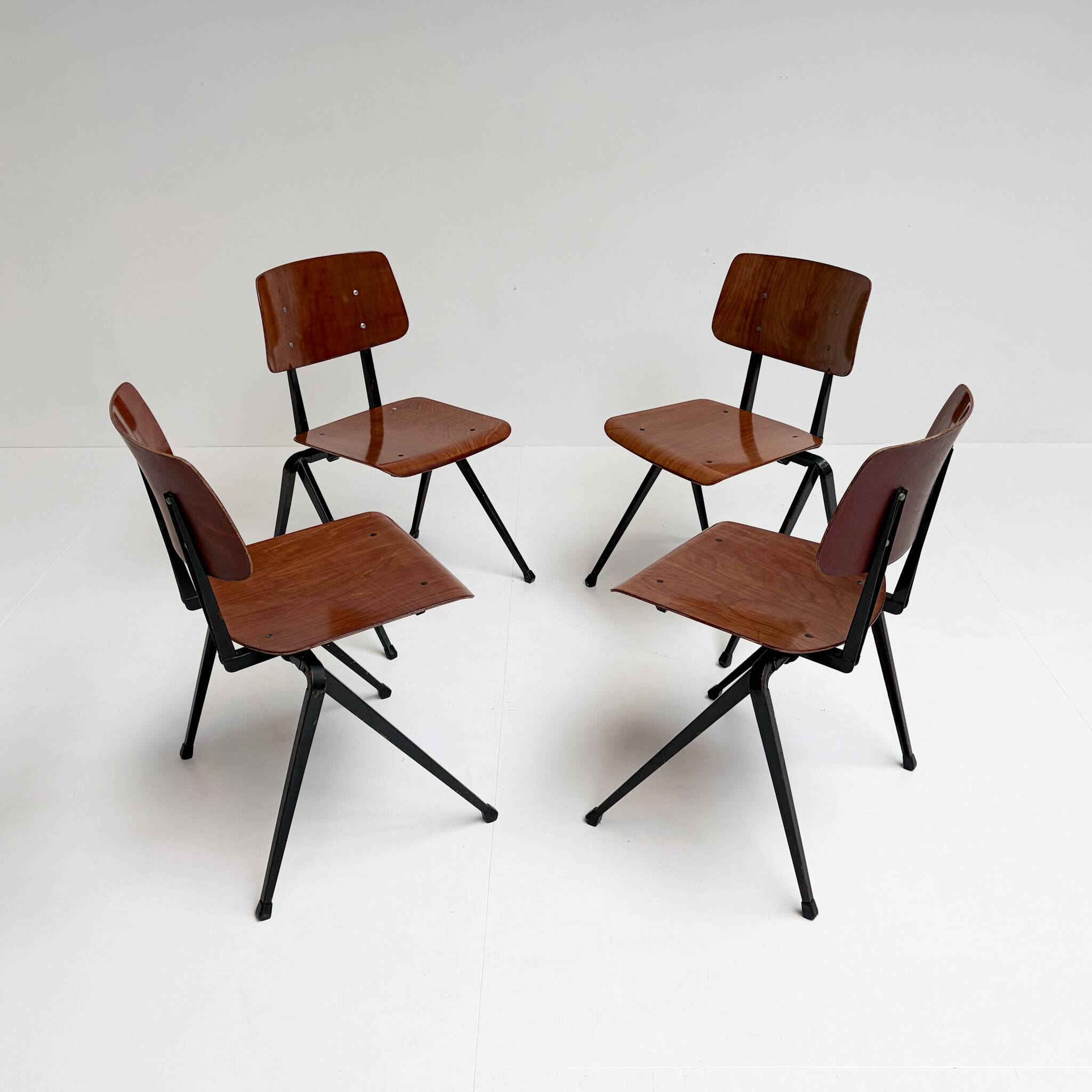 Set of 4 Galvanitas S17 chairs by Paul Philipsen, 1965