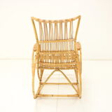 Mid-century rattan rocking chairs, 1960's