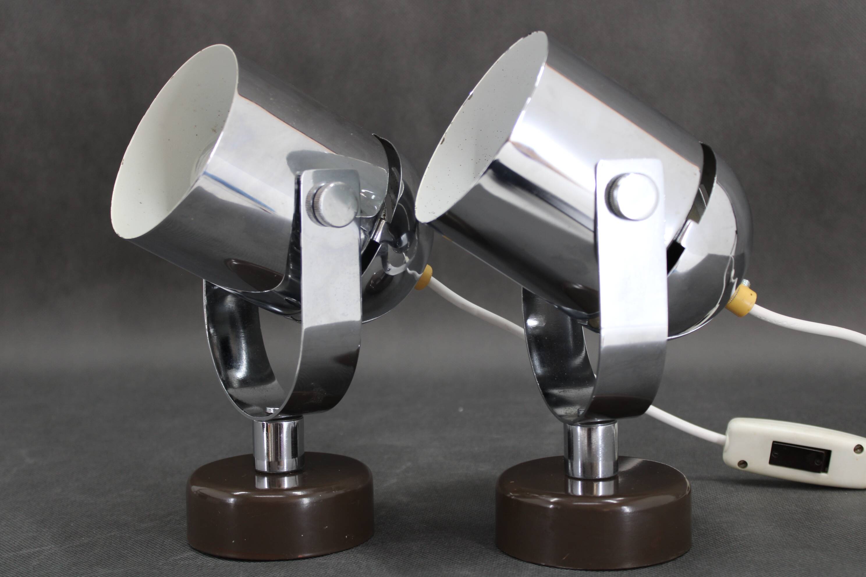 1970s Stanislav Indra Pair Of Wall lamps by Combi Lux, Czechoslovakia