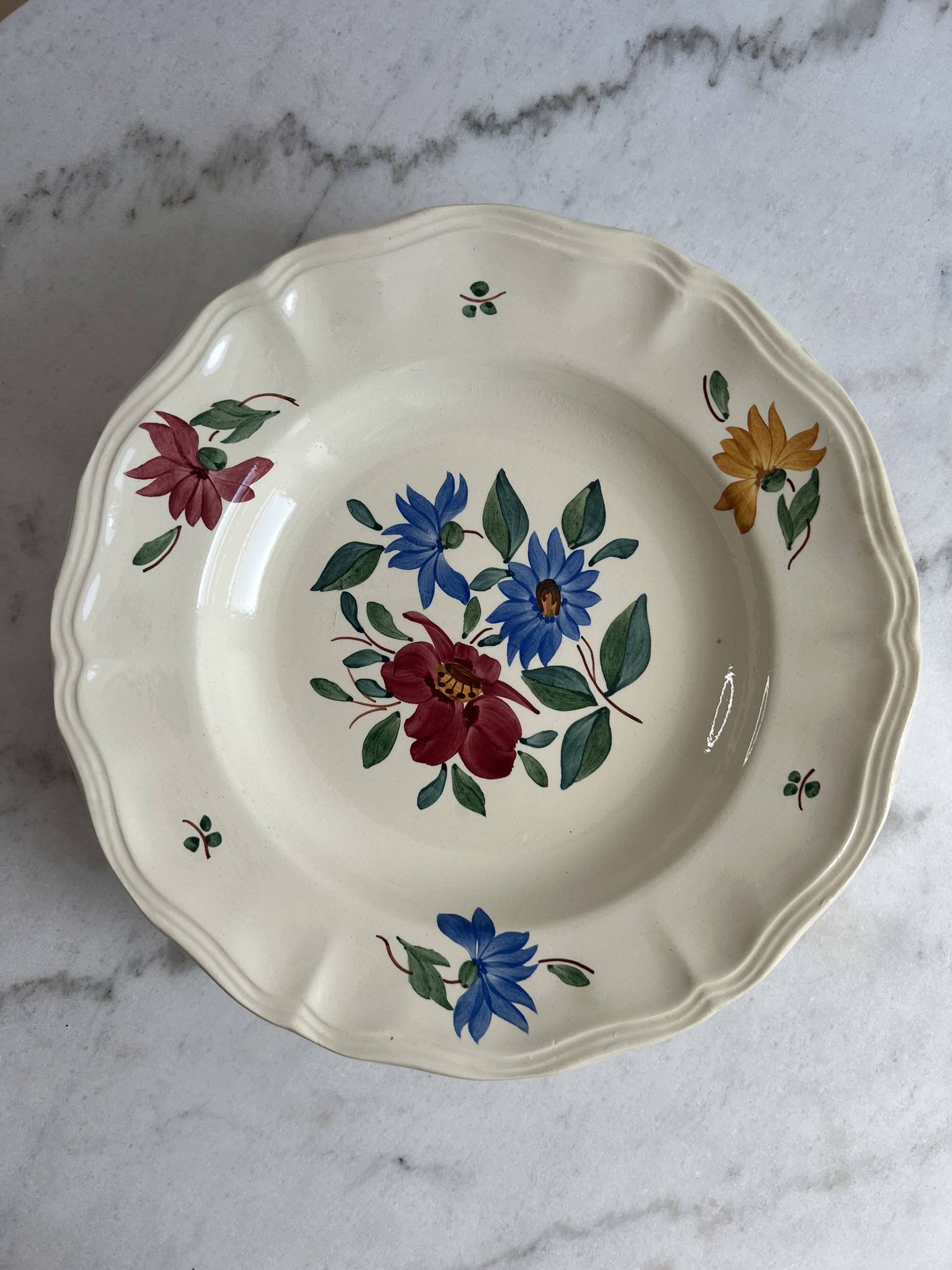 Lot 6 assiettes creuses Sarreguemines et Digoin