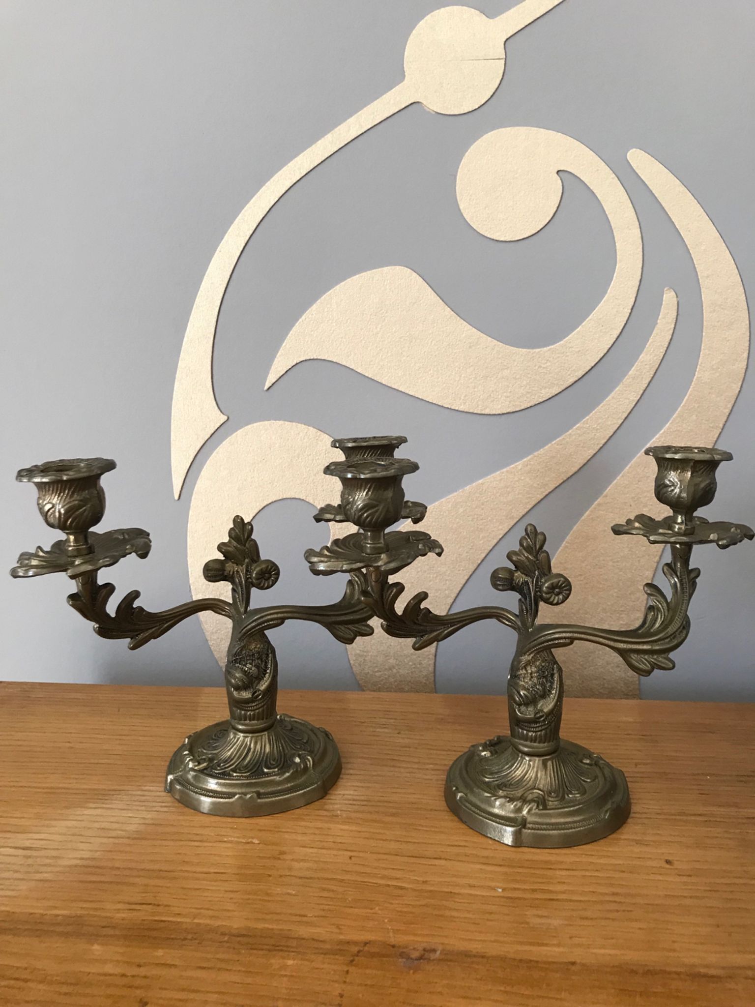 Paire de chandelier ciselé