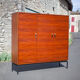 Armoire en bois 3 portes 60's