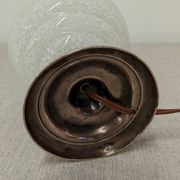 Art Deco bedside or ambient lamp in glass from Clichy, France, circa 1920.