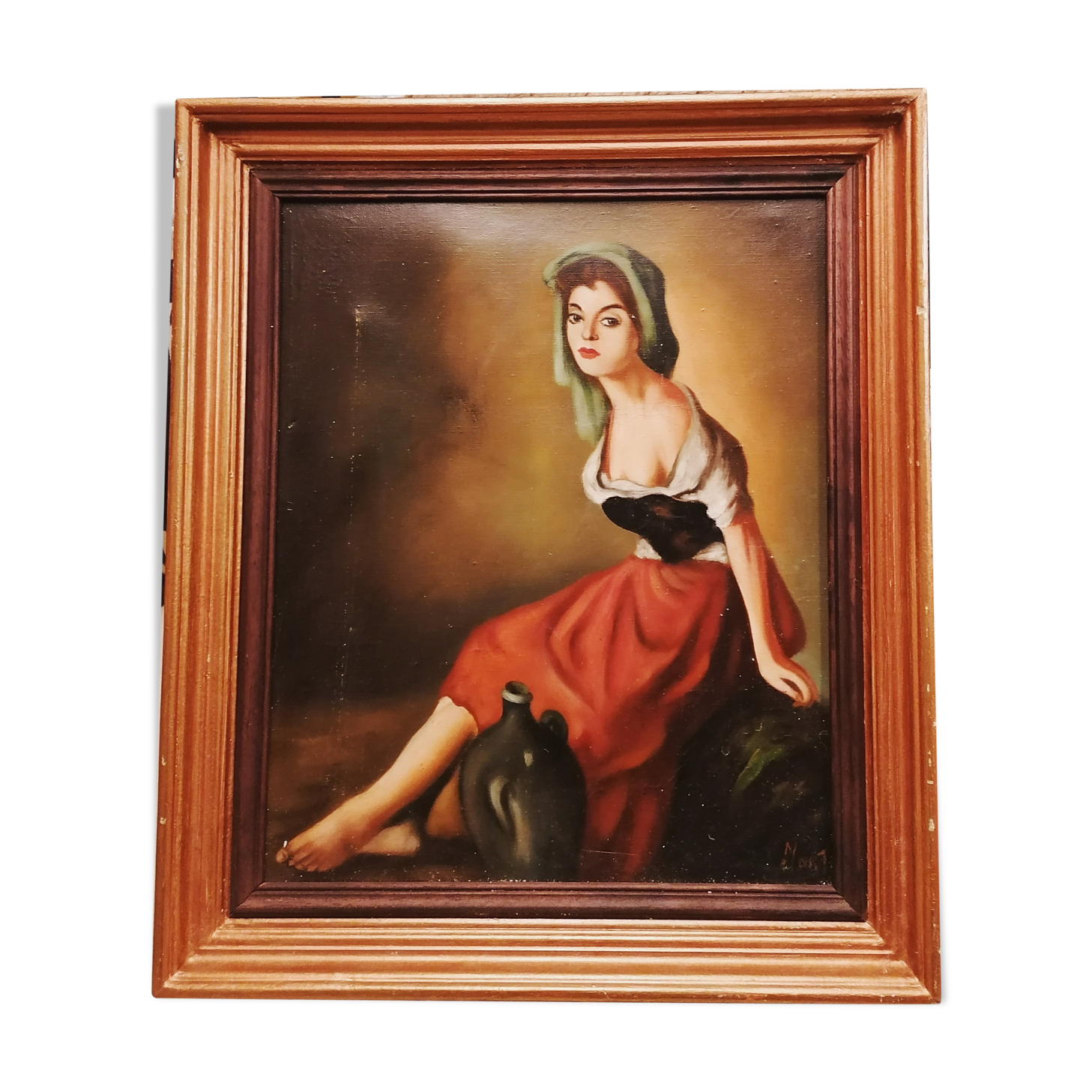 Oil on canvas, early 20th