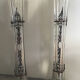 Paire de vases soliflore en verre