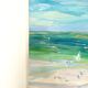 Huile sur toile paysage maritime
