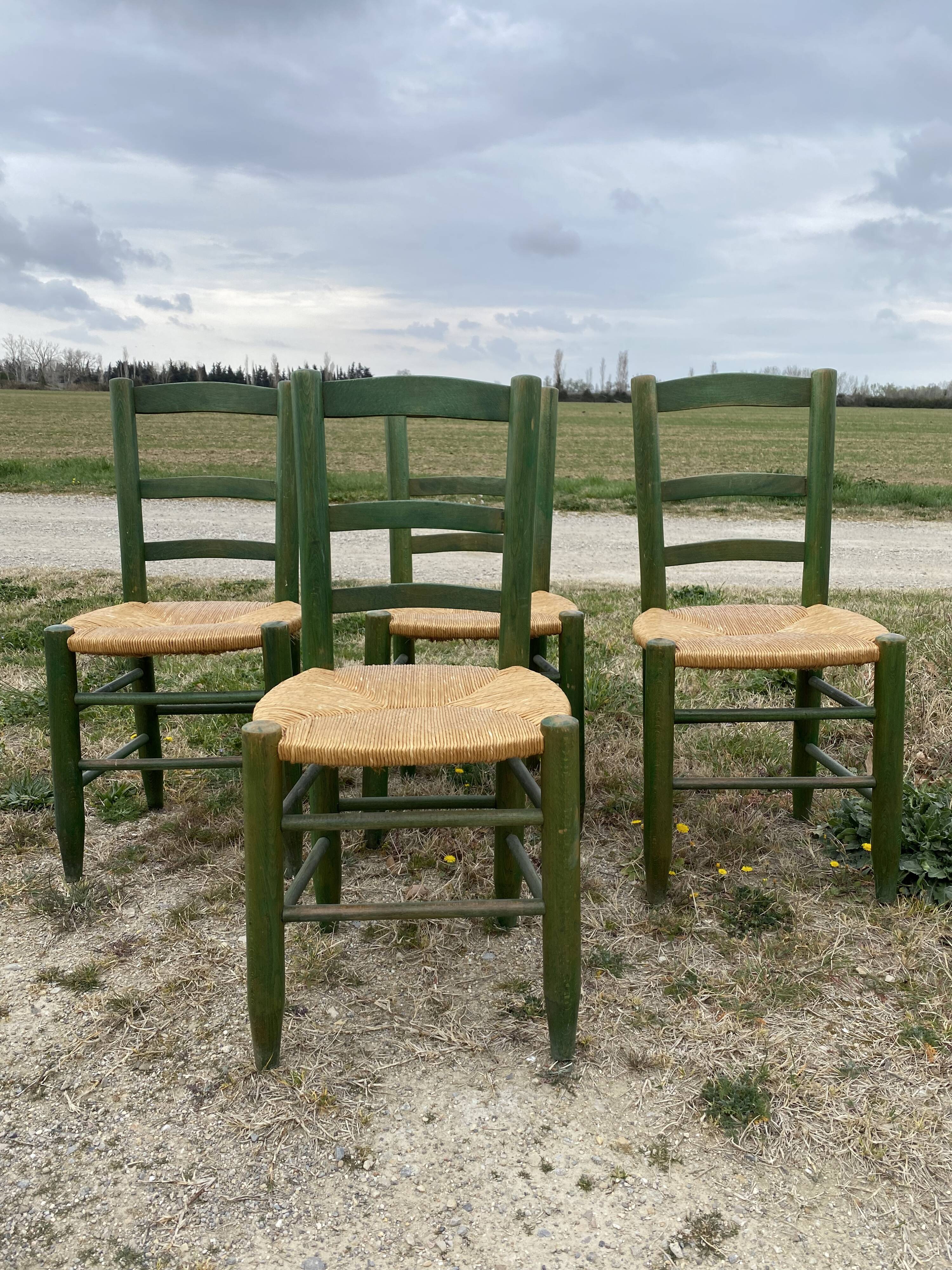 Set of 4 mulched chairs design campaign 1960
