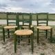 Set of 4 mulched chairs design campaign 1960