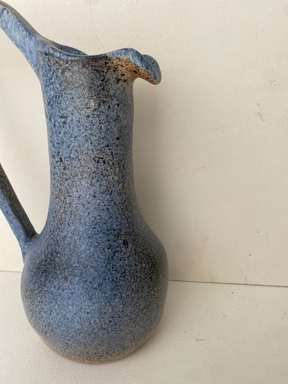 Blue ceramic vase
