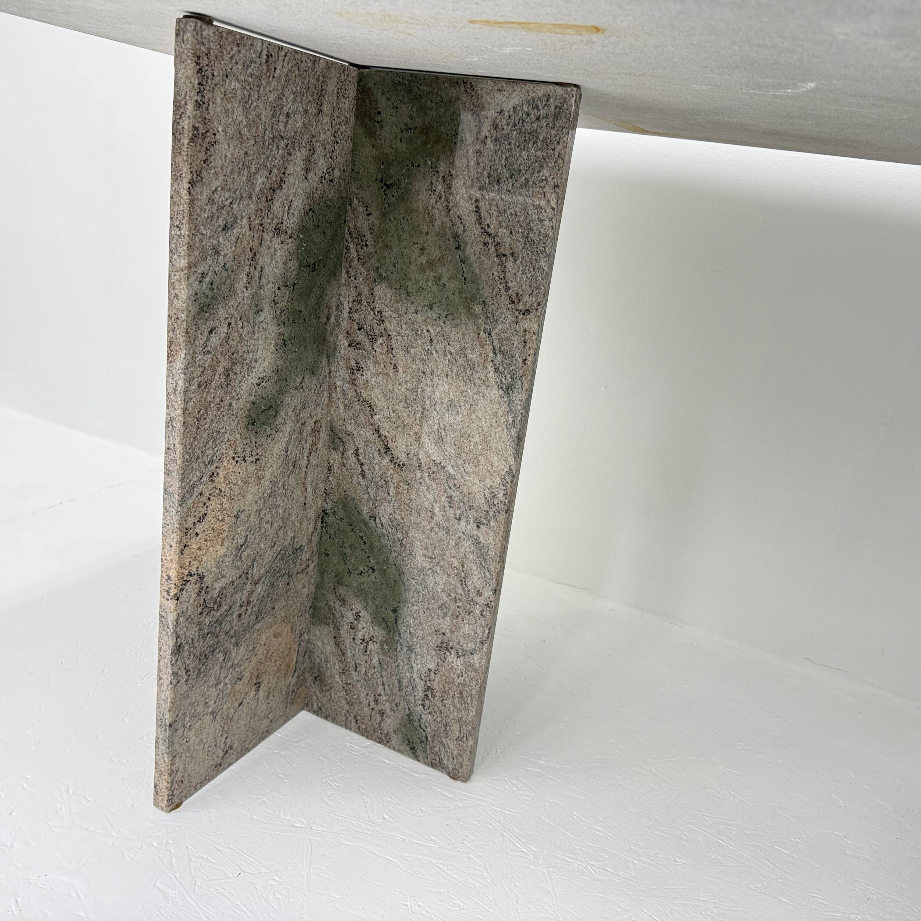 Mid-century modern granite dining table , 1970s