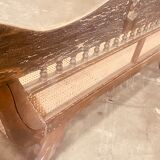 Banc rotin antique