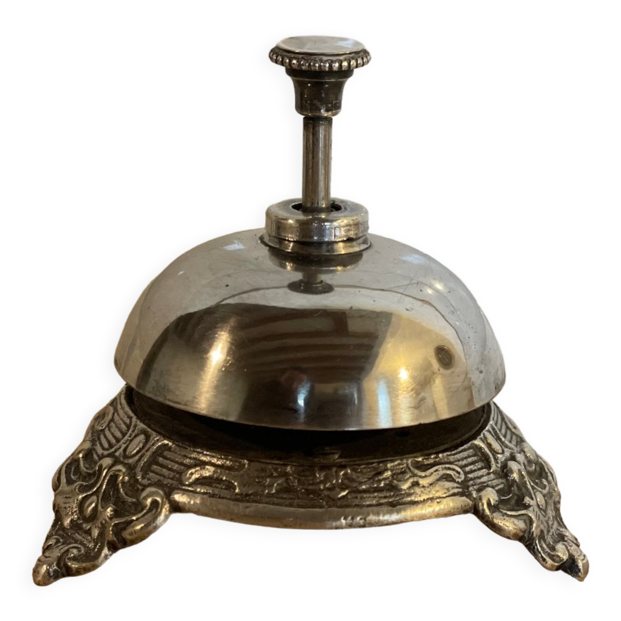 Silver metal hotel doorbell