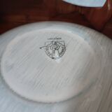 Lot 2 oval plates Salins France Caribbean model