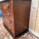 Commode Art Déco – Placage de noyer en ronce & marbre – Années 1930