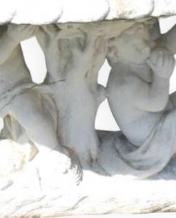 Stone table, stone garden table sculpture