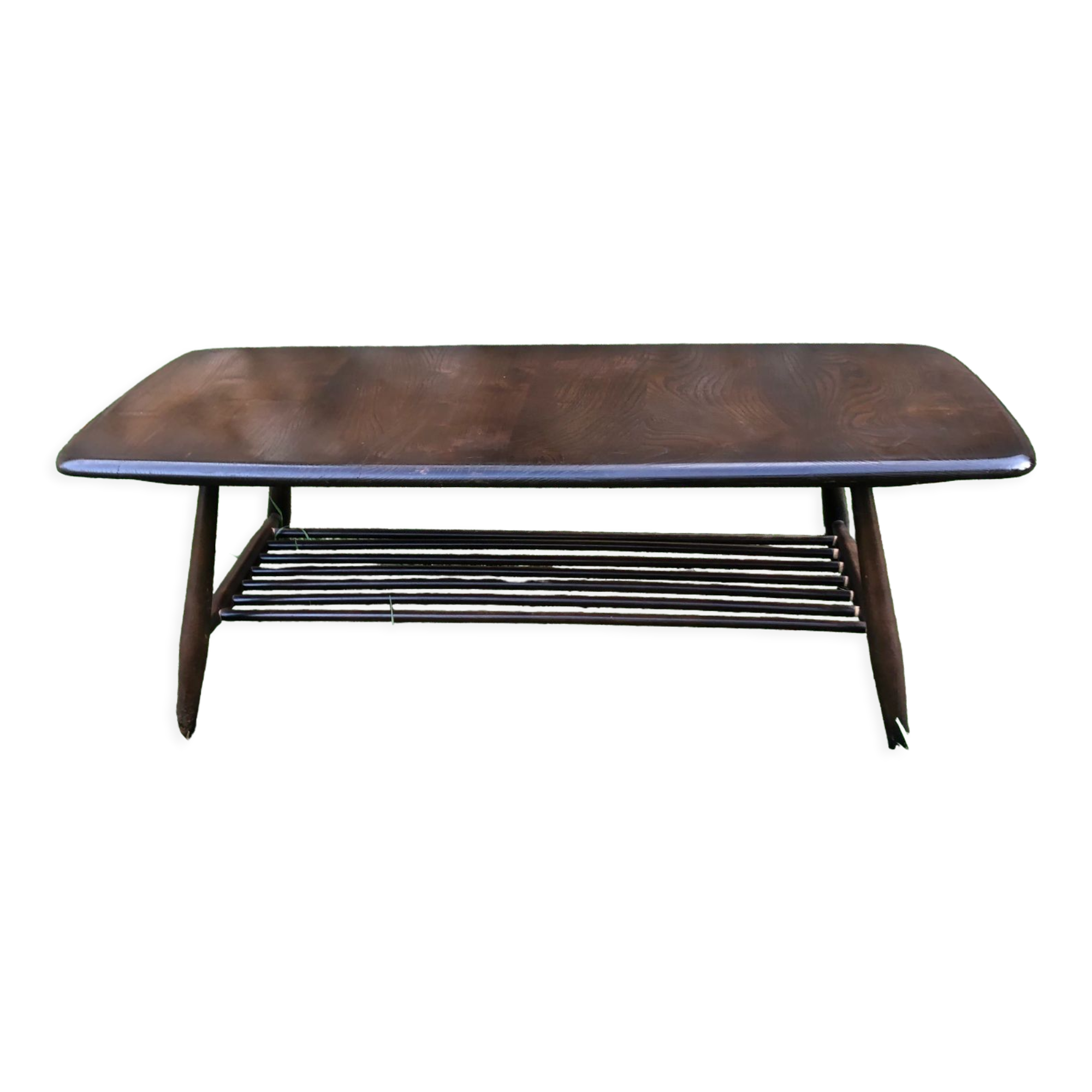 Table basse Ercol Double plateau années 60 Design