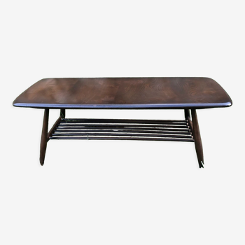 Coffee table Ercol Double tray 60s Design