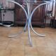 Round Metal and Glass Table - Vintage Design