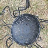 3 fauteuils de jardin fer forgé ouvragé