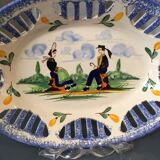 Coupe a fruits gabriel fourmaintraux breiz pierrick a decor d'un couple de bretons