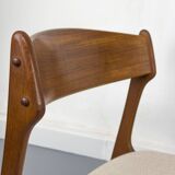Chaises de salle à manger danoises en teck par Erik Buch pour OD Møbler, années 1960, lot de 4