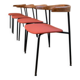 Rare set of 4 C 20 chairs, designTerence Conran, 1960s.