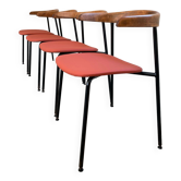 Rare set of 4 C 20 chairs, designTerence Conran, 1960s.