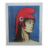 Poster Portrait of Marianne Bernard Buffet Special Edition Vittel 1989